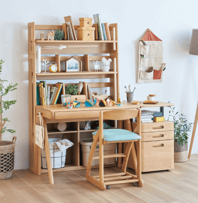 浜本工芸 片袖机 ナラ材 クラシック 書斎机 学習机 パソコンデスク