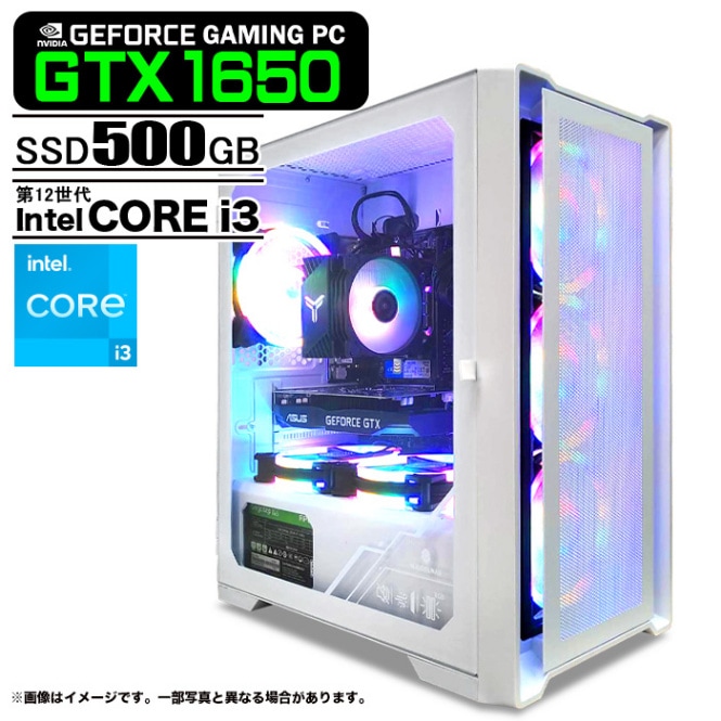 ゲーミングPC デスクトップパソコン ホワイト メッシュ GeForce