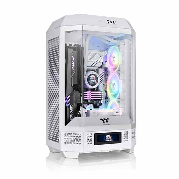 Thermaltake The Tower 300 Snow 八角柱デザインのミニタワー型PC