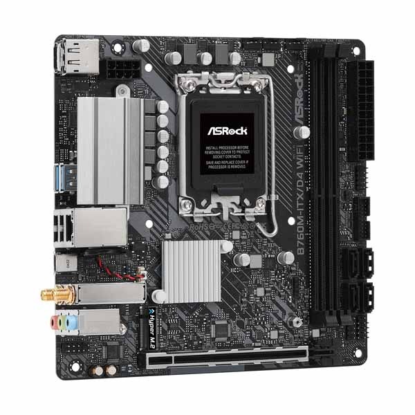 ASRock B760M-ITX/D4 WiFi 第13世代および第12世代 Intel Core
