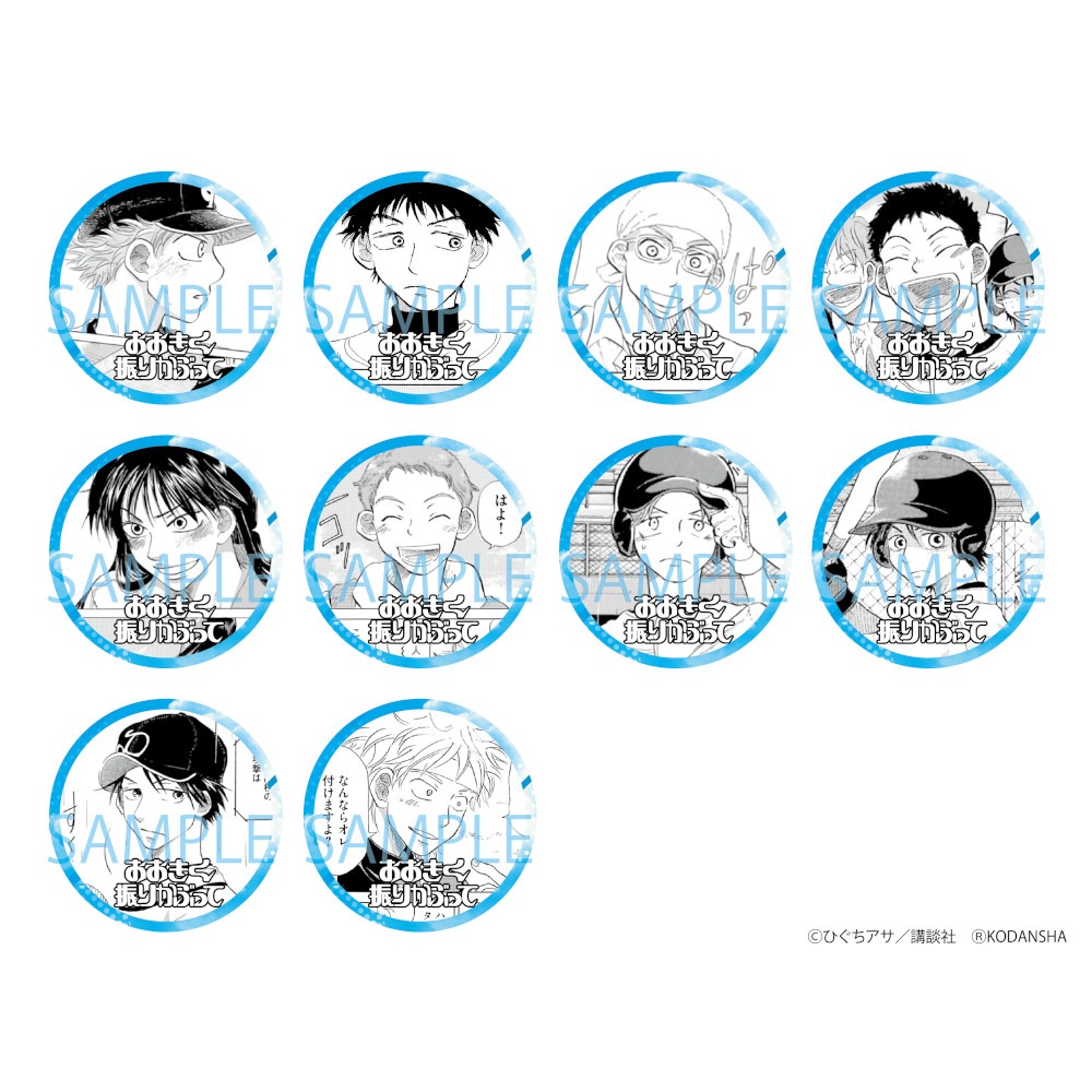 おおきく振りかぶって 缶バッジ(10種) ※ブラインド販売 グッズ