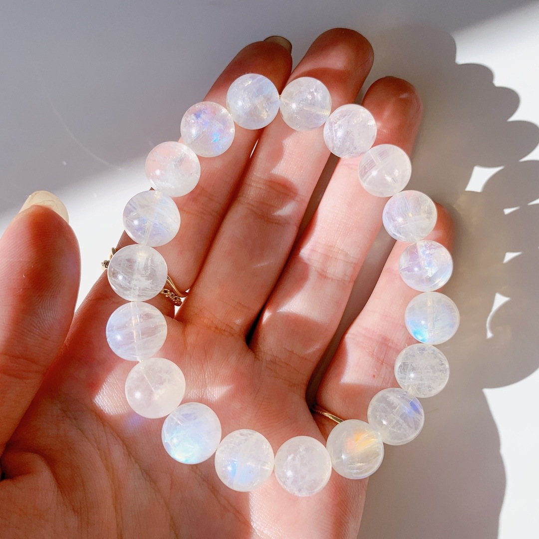レインボームーンストーン ブレスレット | ブレスレット | Crystals by
