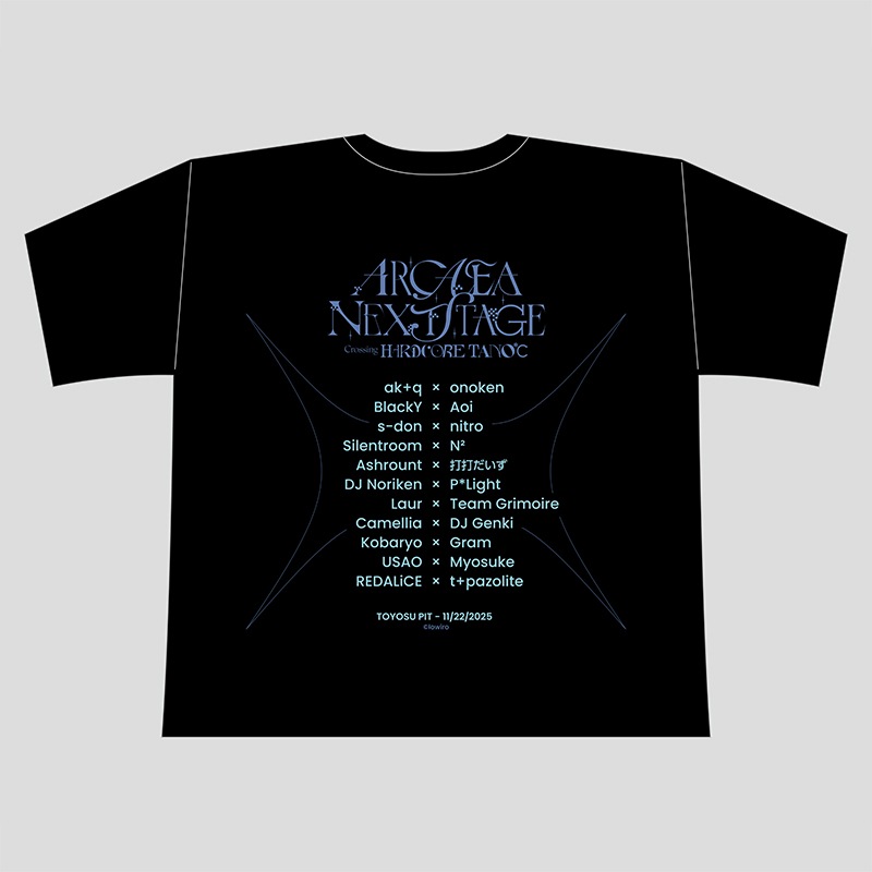 Arcaea Next Stage - 公式Tシャツ | RHYTHM GAME,Arcaea | TANO*C STORE
