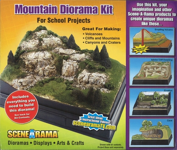 山岳ジオラマキット ノンスケール(MOUNTAIN DIORAMA KIT) ：ウッド