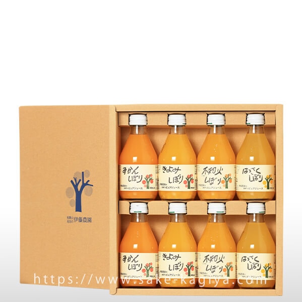 伊藤農園 100%ピュアジュース 8本ギフトセット | ノンアルコール