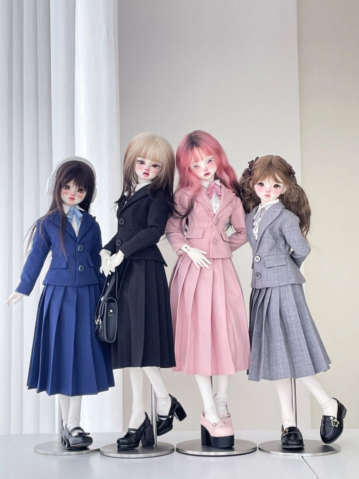 予約販売】2月24日まで！4色☆1/4 MDDなどド－ル用の制服風セット