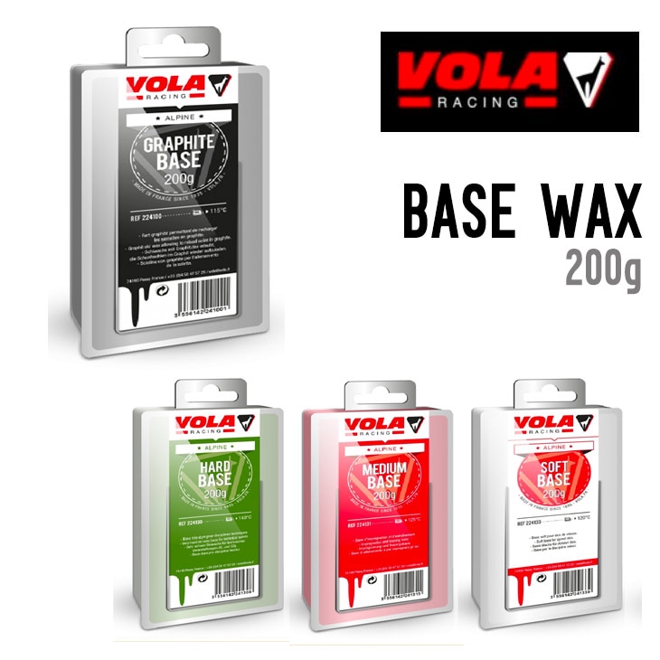 VOLA スノーボードワックス 4色セット ボラ ベースワックス VOLA BASE