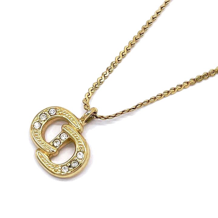 Christian Dior クリスチャン・ディオール ネックレス CDロゴ ライン