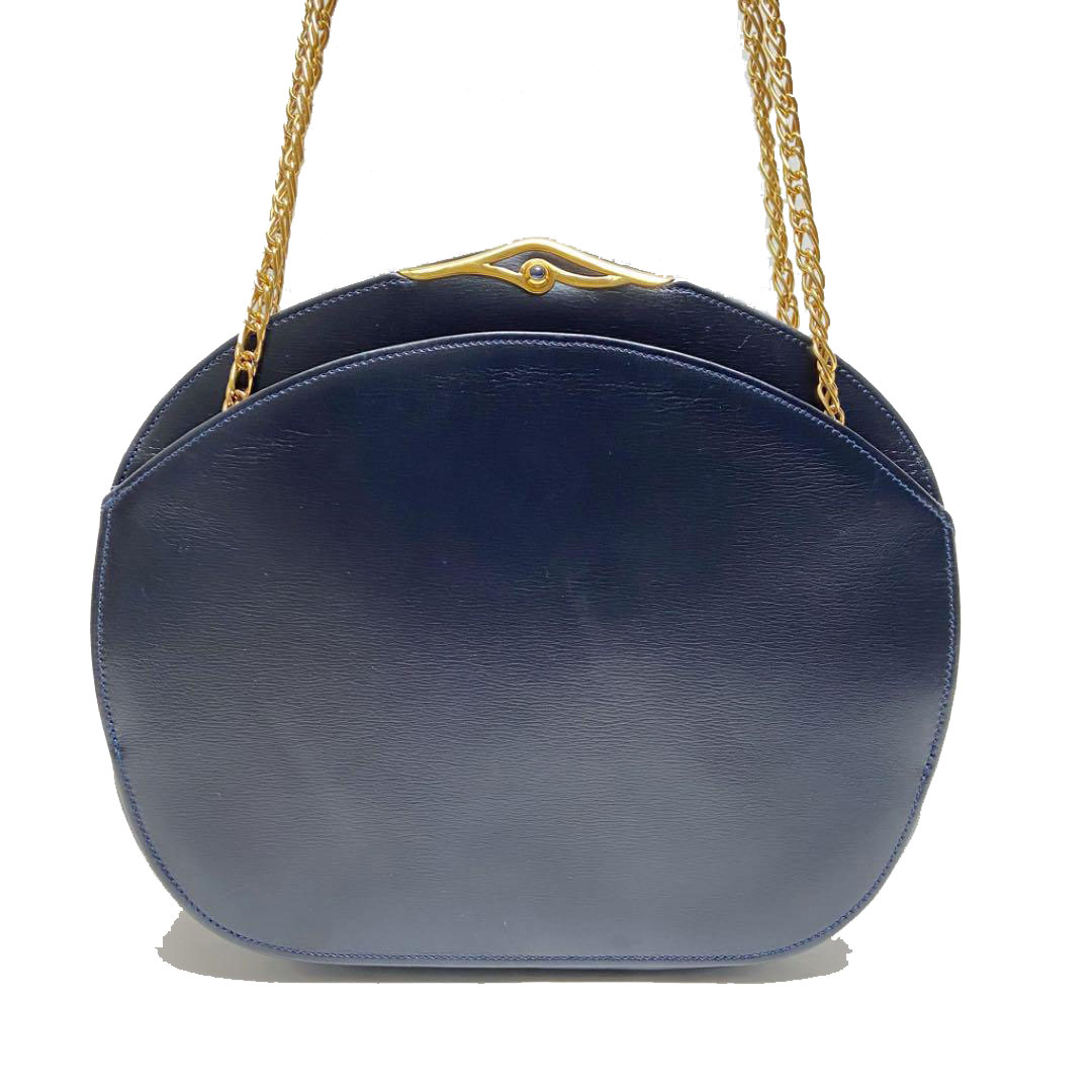 Cartier カルティエ サファイアライン ショルダーバッグ カーフ