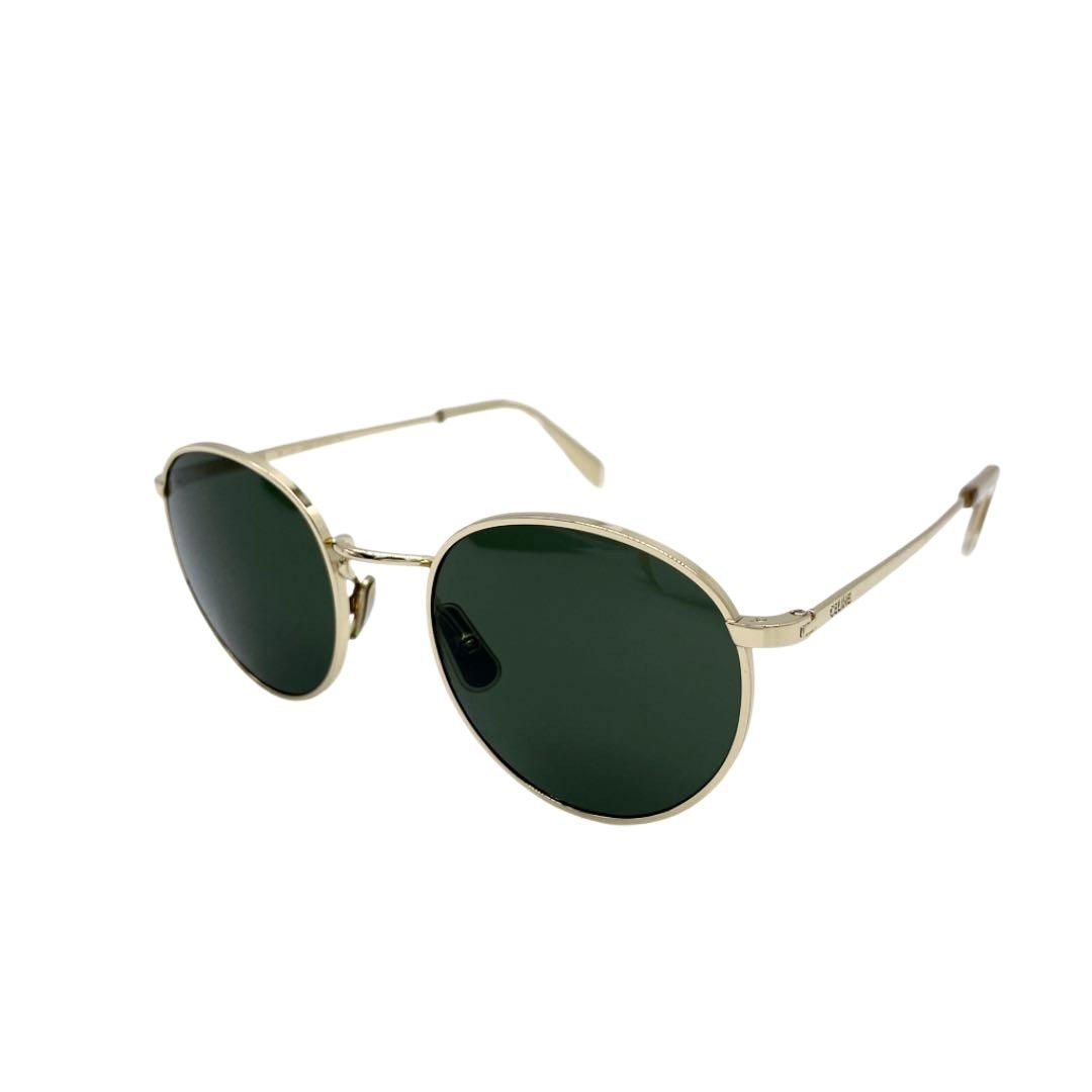 CELINE セリーヌ サングラス ボストン型 グリーン ゴールド CL40100U