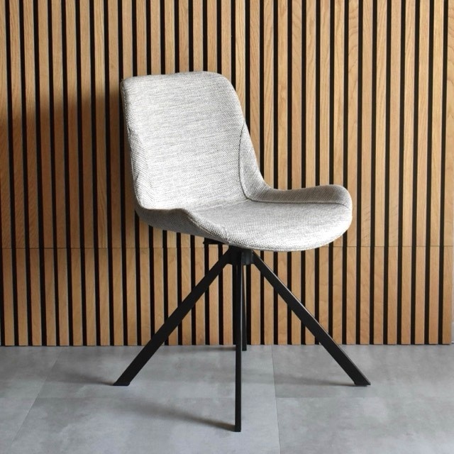 VIOLA(ヴィオラ)回転式ダイニングチェア ライトグレー | DINING