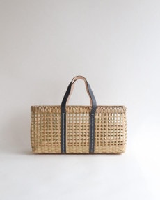 warang wayan(ワランワヤン) amiami革手バスケット オリーブ M[生活