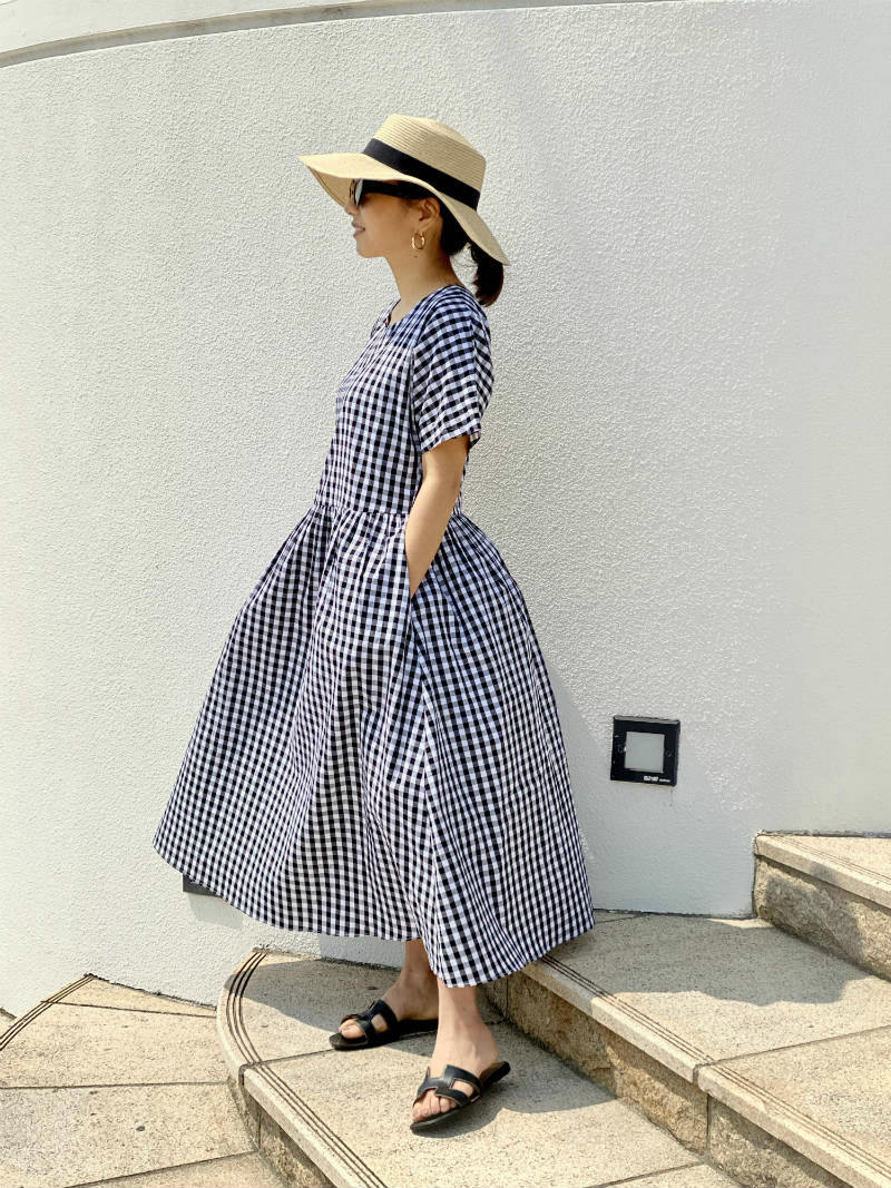 150cm大人ガーリー ギンガムチェックワンピース/ST.ROONEY
