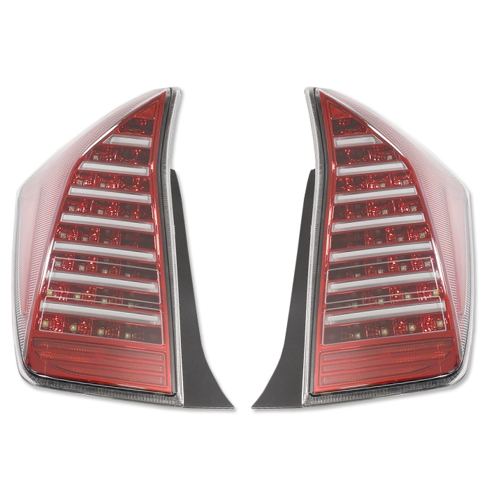 ZVW30系 プリウス フルLEDファイバー テールランプ 【左右セット