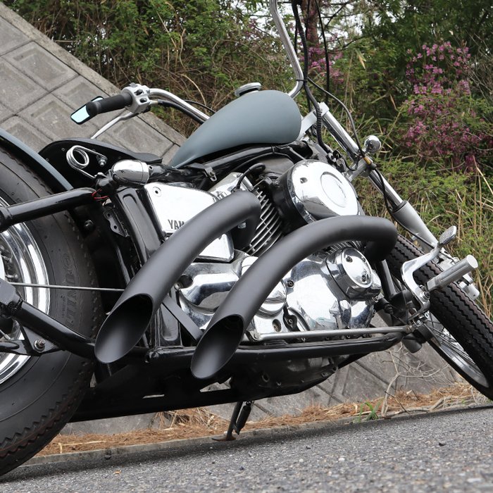 ヤマハ ドラッグスター400 クラシック400 DS4 DSC4 ベントマフラー Ver