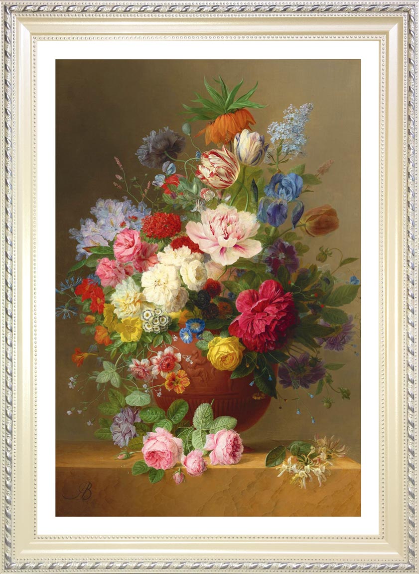 Arnoldus Bloemers 花の静物画 ジークレーポスター額装品