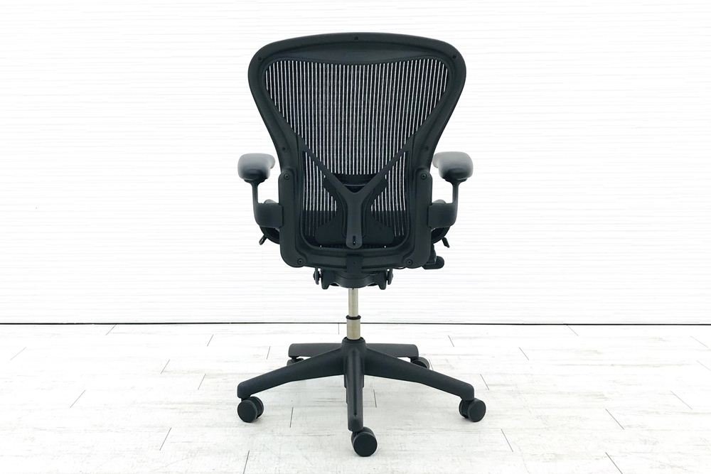 アーロンチェア 中古 ハーマンミラー Bサイズ 前傾チルト 固定肘