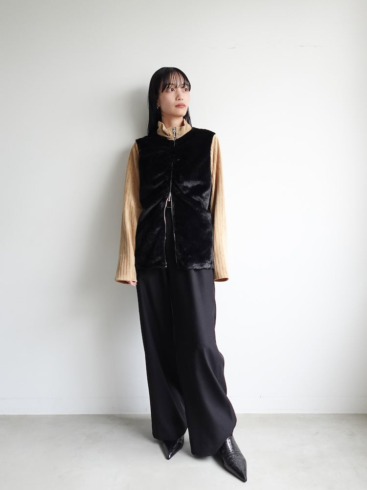 Fur Docking Zip Top｜ファー×コーデュロイトップス – MARTE