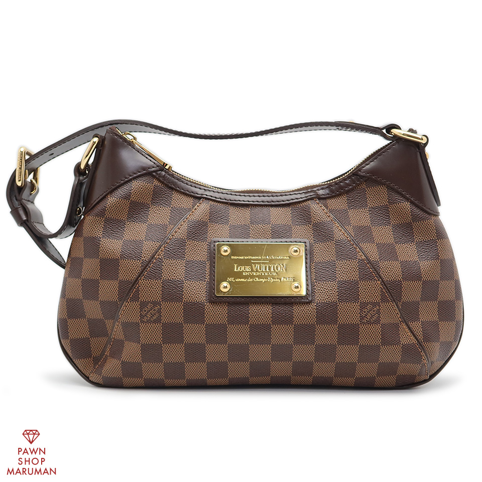 ルイ ヴィトン ダミエ テムズPM N48180 ダミエキャンバス×レザー