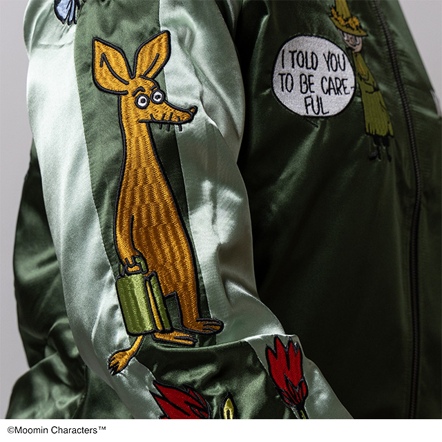 キャラジャン】MOOMIN ムーミン スカジャン/スナフキン スカジャン(L