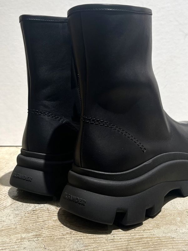 JIL SANDER（ジルサンダー） カーフレザー サイドジップブーツ