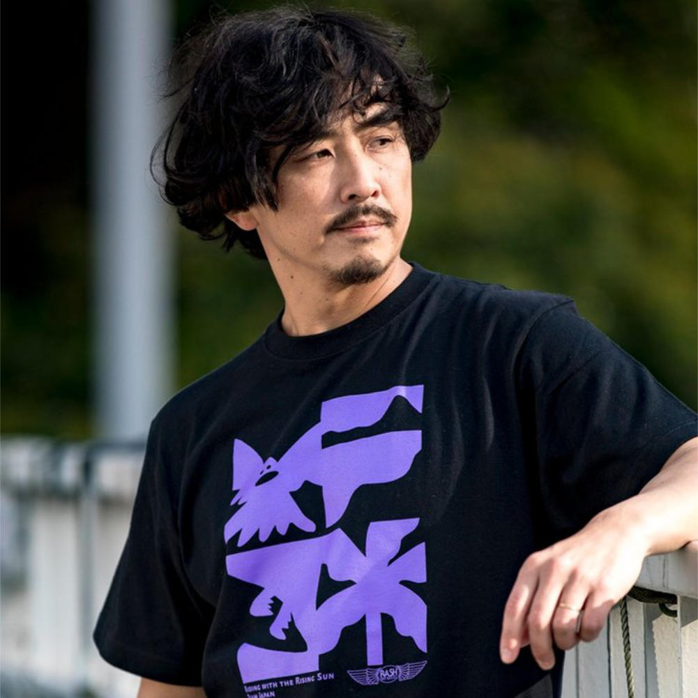 メンズ Tシャツ 2025 RASH RIDING WITH THE RISING SUN TEAM JAPAN Tee