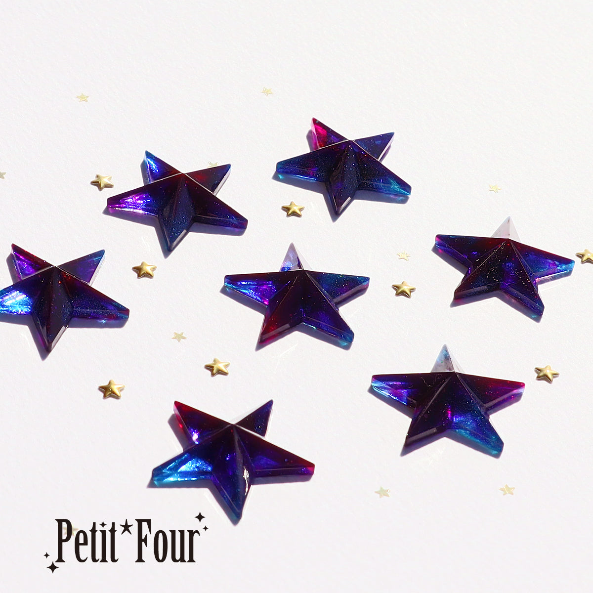 真夜中の流星群 ブローチ – 宙フェス夜市