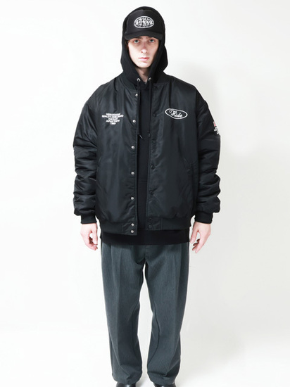 Hide and Seek 「Stadium Jacket(25aw)」 パデッド ナイロンスタジアム