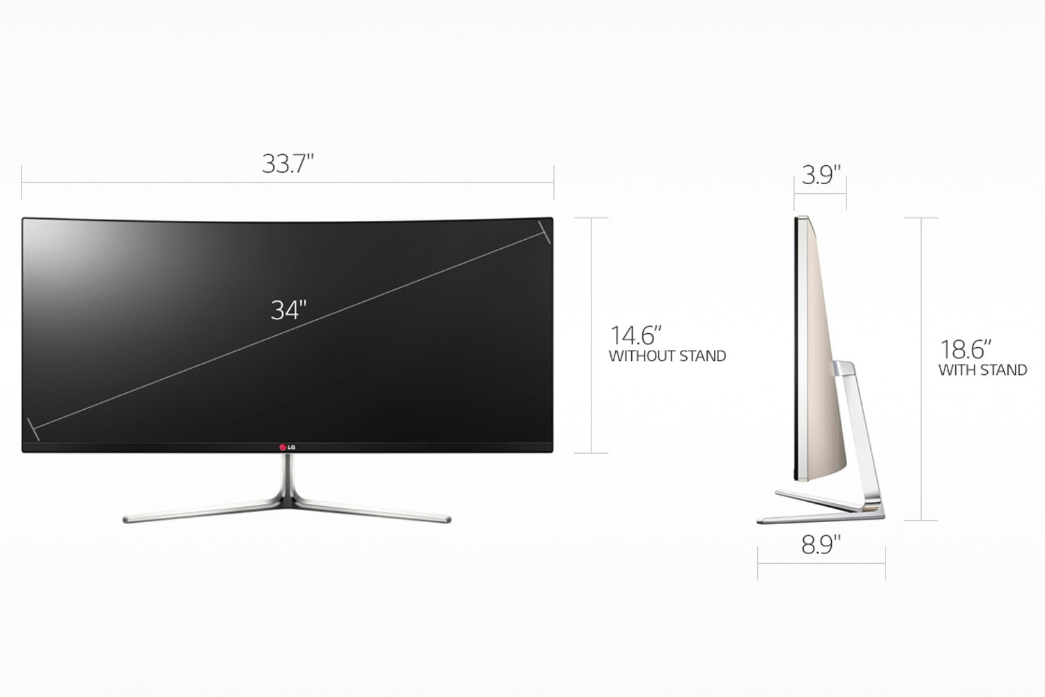 LG 34-inch Curved Ultrawide Monitor 34UC97-S | Monitors | Drop