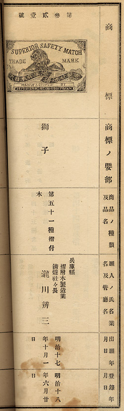 国産第一号の燐票いろいろ | マッチの世界