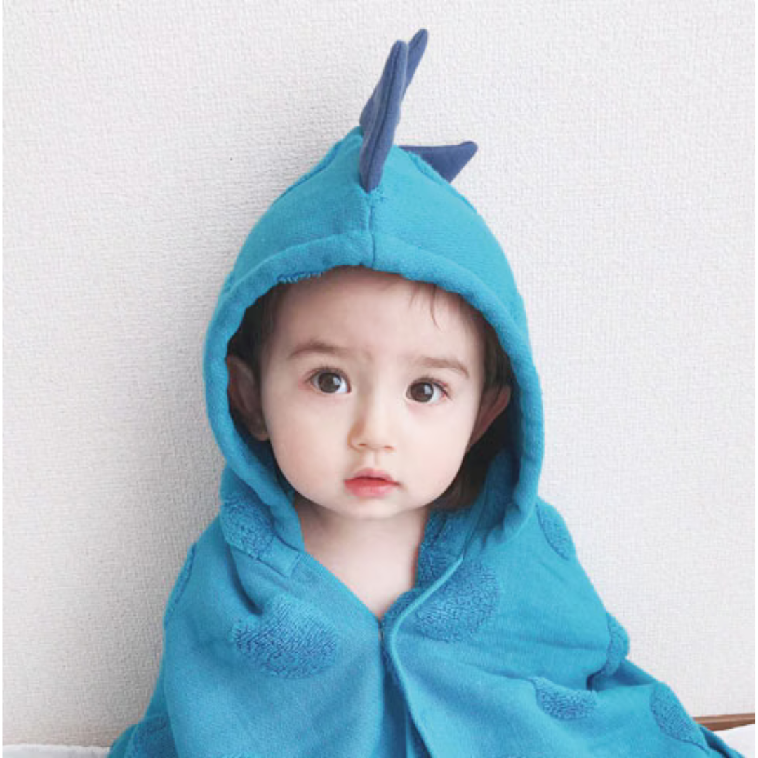 魔界のツノフード付きバスタオル 魔界のツノフード付きバスタオル