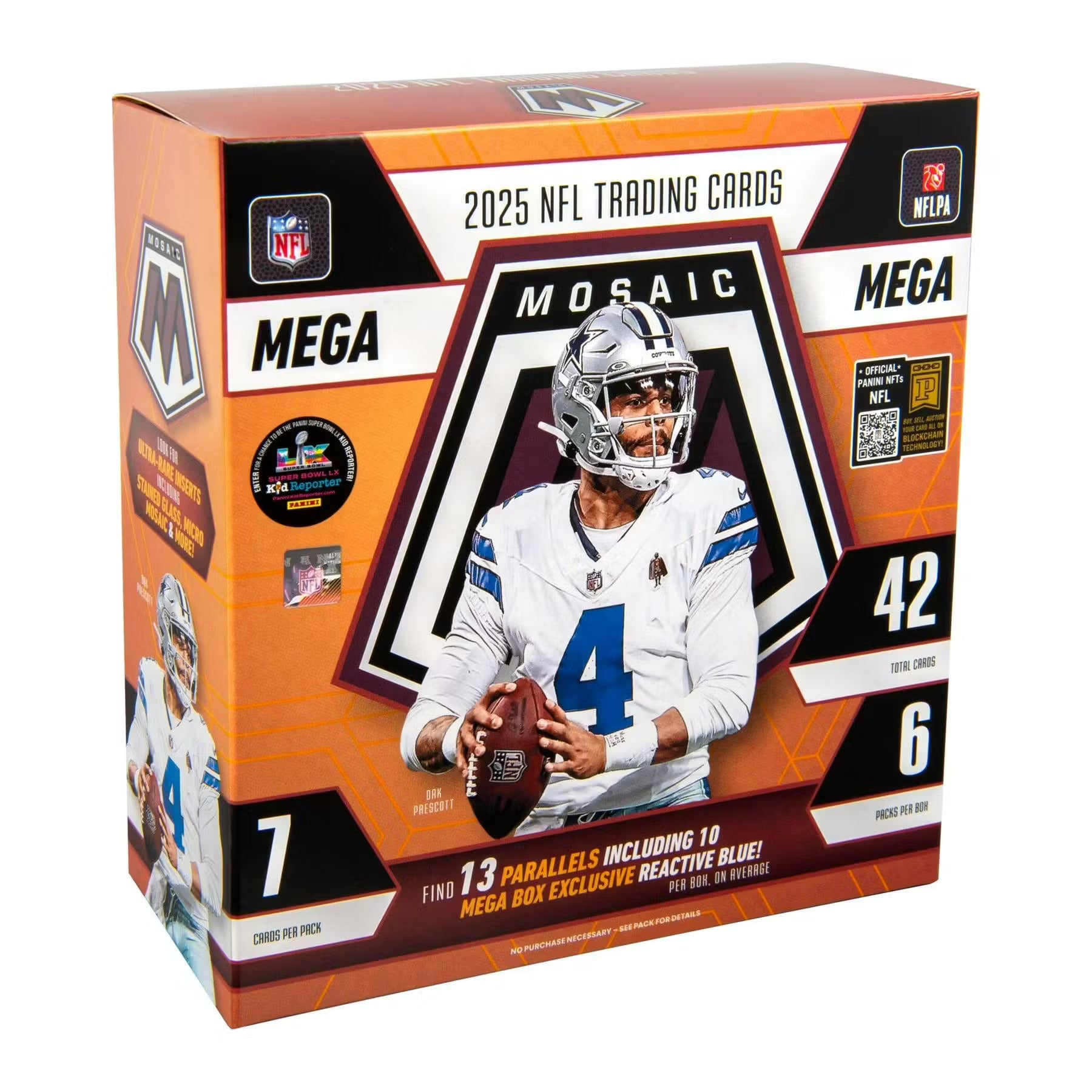 2025 Panini Mosaic NFL Football Mega Box (Orange) - Mazens Paintball