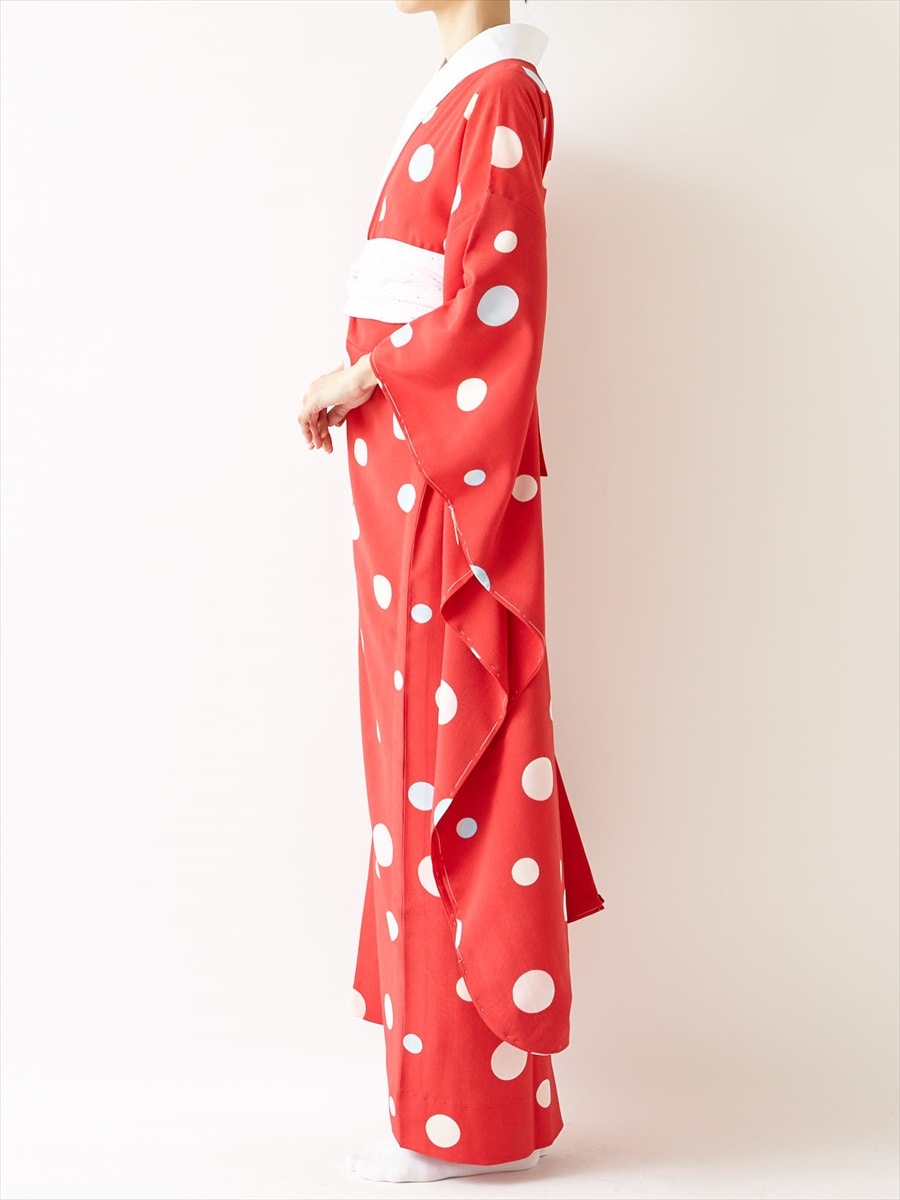 ラスト1点】＜振袖用＞長襦袢「ドット楊流」(FREE マゼンダ): ふりふ