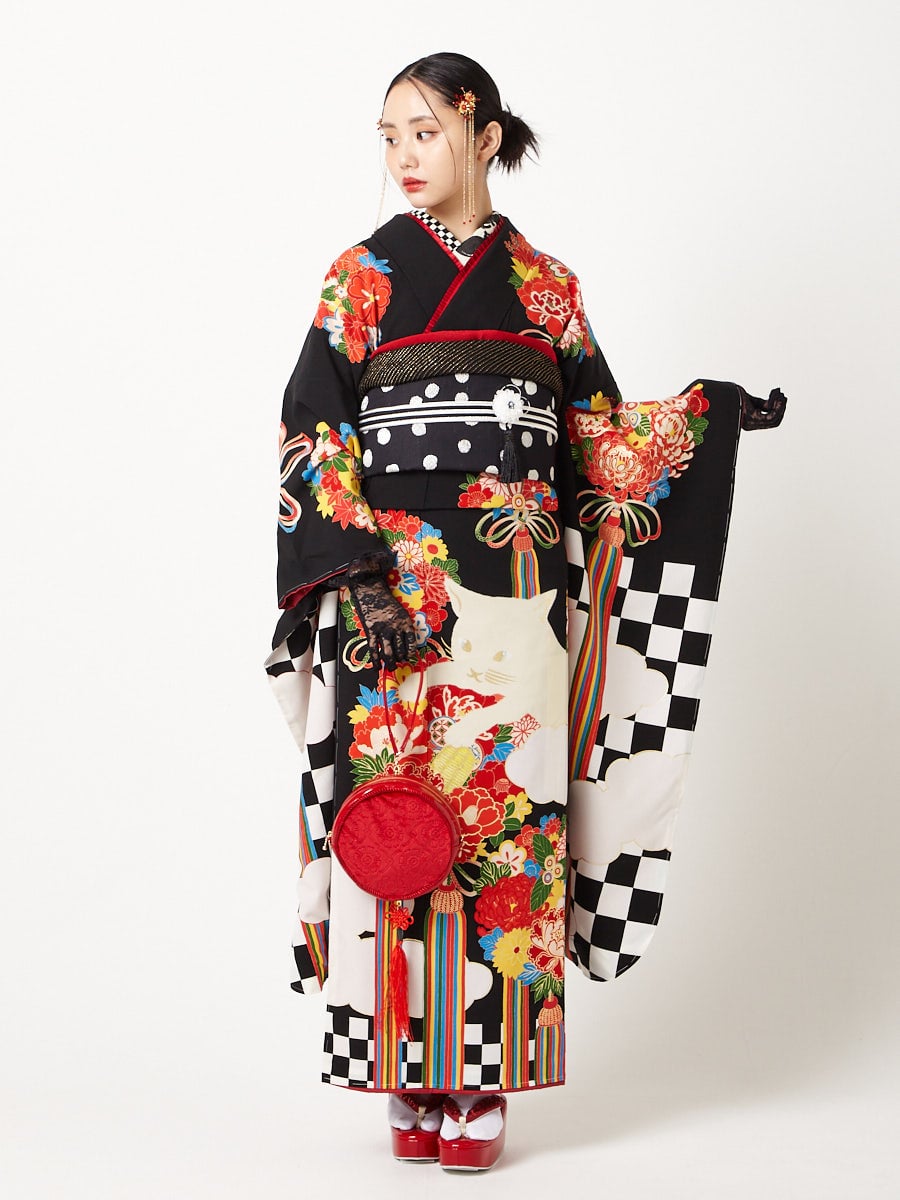 手書きドット袋帯(FREE オフホワイト): ふりふ ｜ミマツグループ