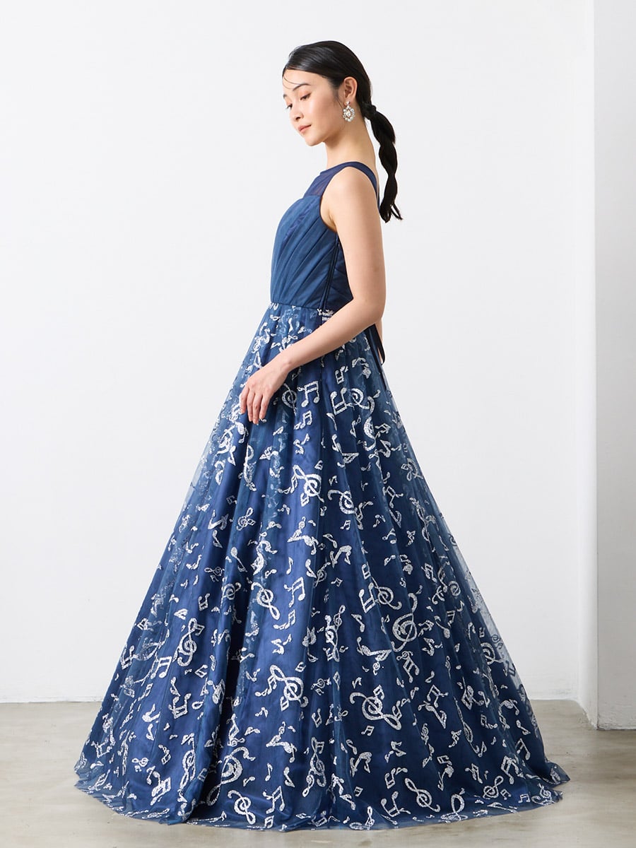 Melody/チュール×グリッタードレス(M オフホワイト): AIMER | エメ