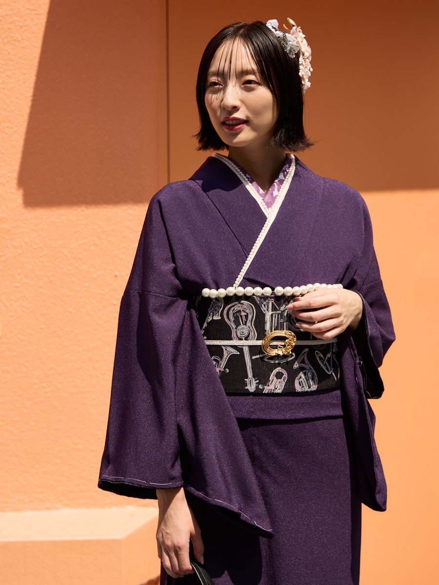 着物単品「 furifu色無地 」(FREE ボルドー): ふりふ ｜ミマツグループ