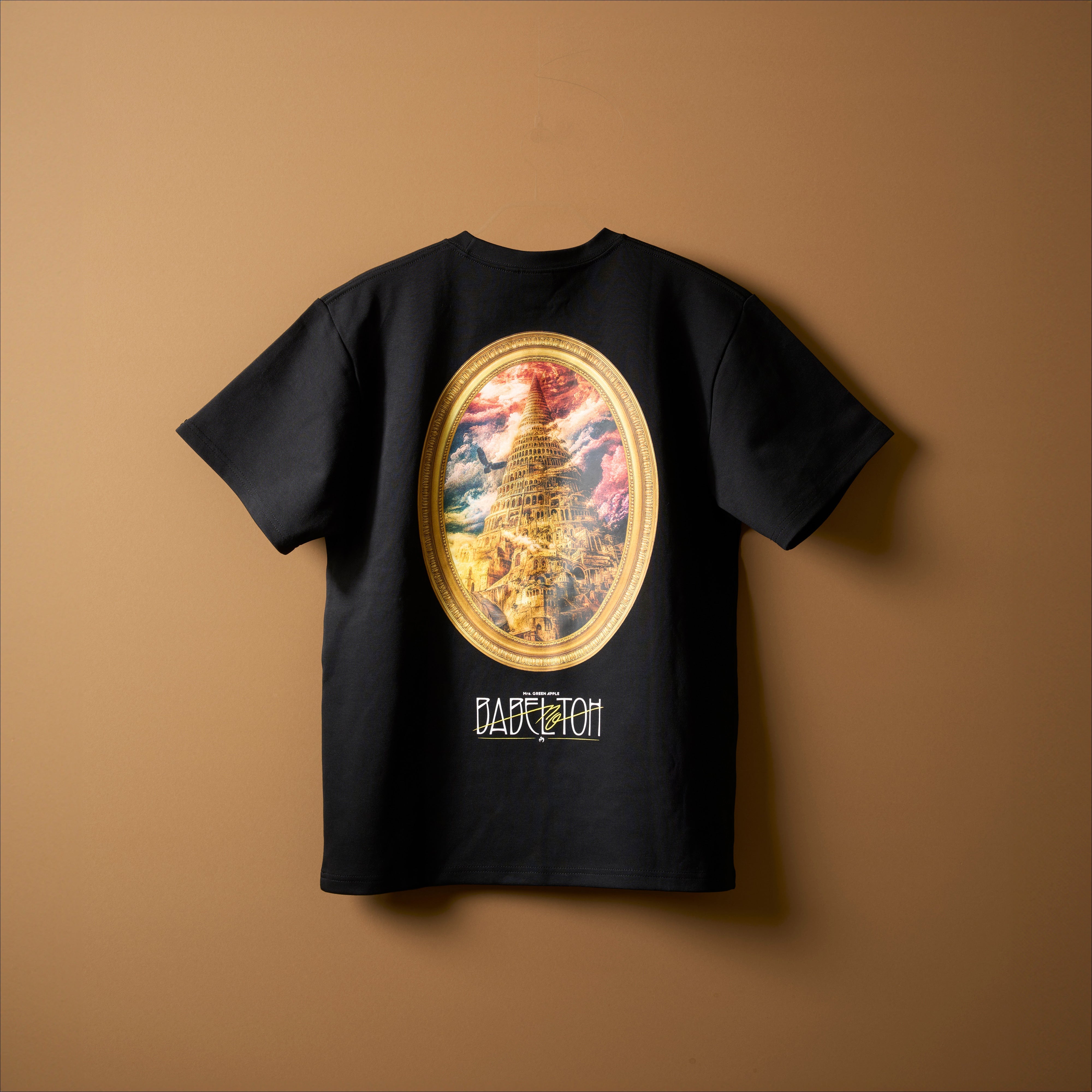 BABEL no TOH” Tシャツ / ブラック – Mrs. GREEN APPLE OFFICIAL STORE