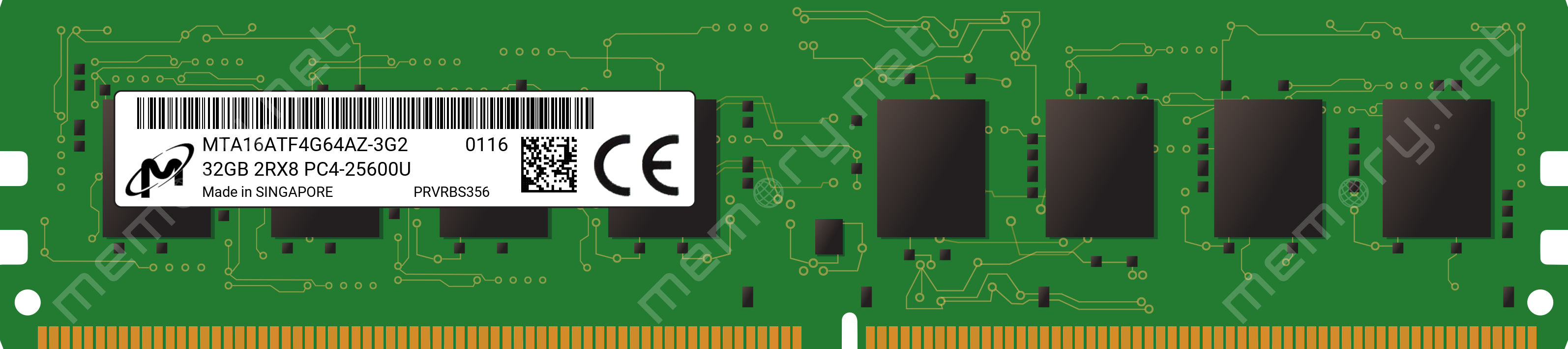 MTA16ATF4G64AZ-3G2 - Micron 1x 32GB DDR4-3200 UDIMM PC4-25600U