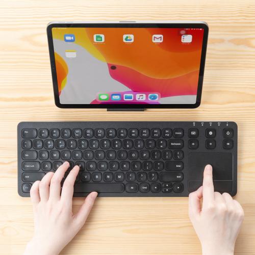 400-SKB066 レビュー / タッチパッドつき Bluetoothキーボード 充電式