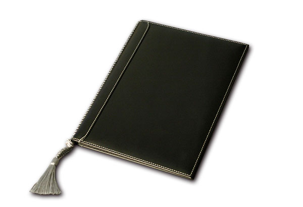 B5/4P】本革メニューブック（ひも綴じ）/1【MTLB-632】 | メニュー