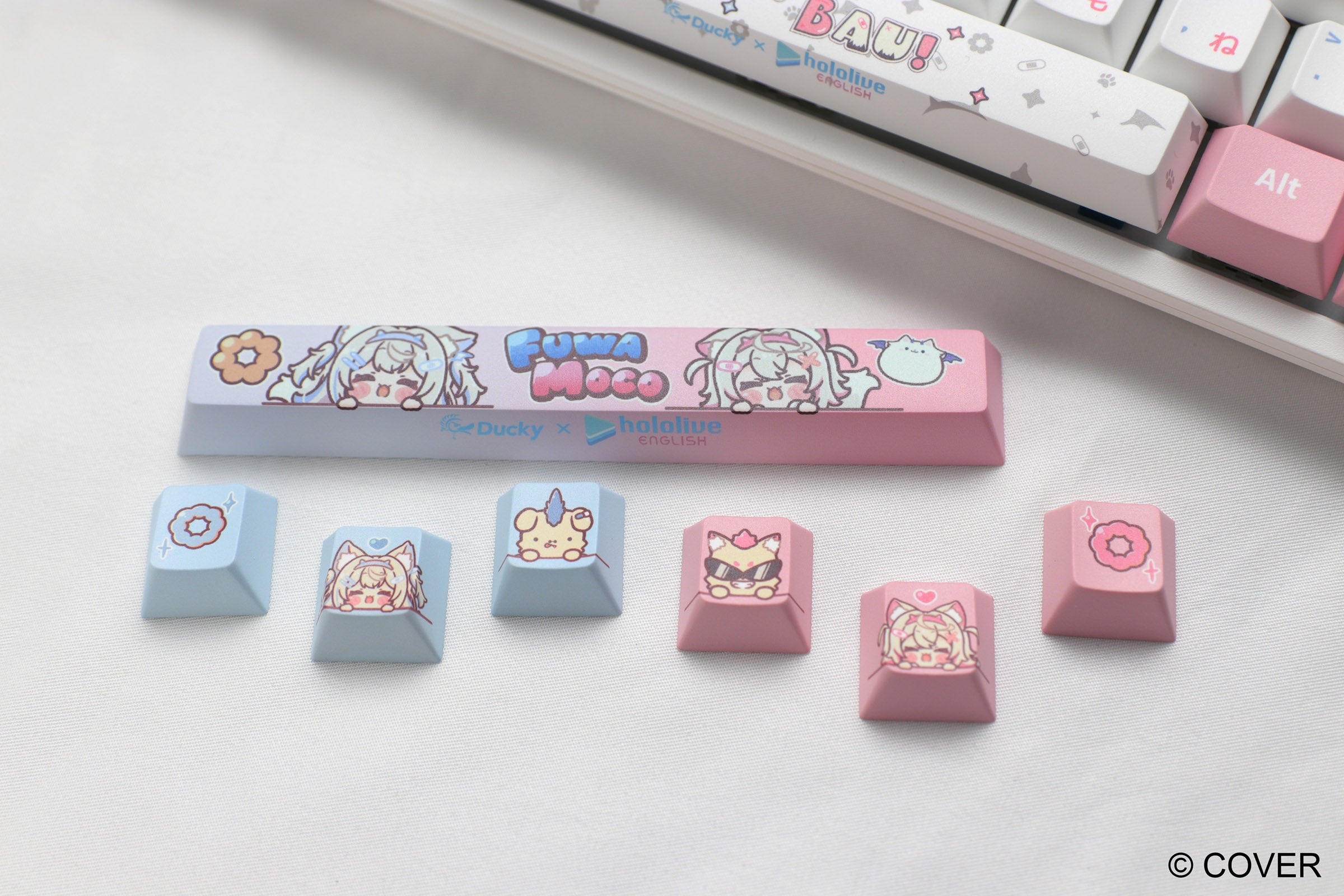 Ducky x hololive En Fuwamoco Limited Edition One 2 Pro RGB Keyboard an