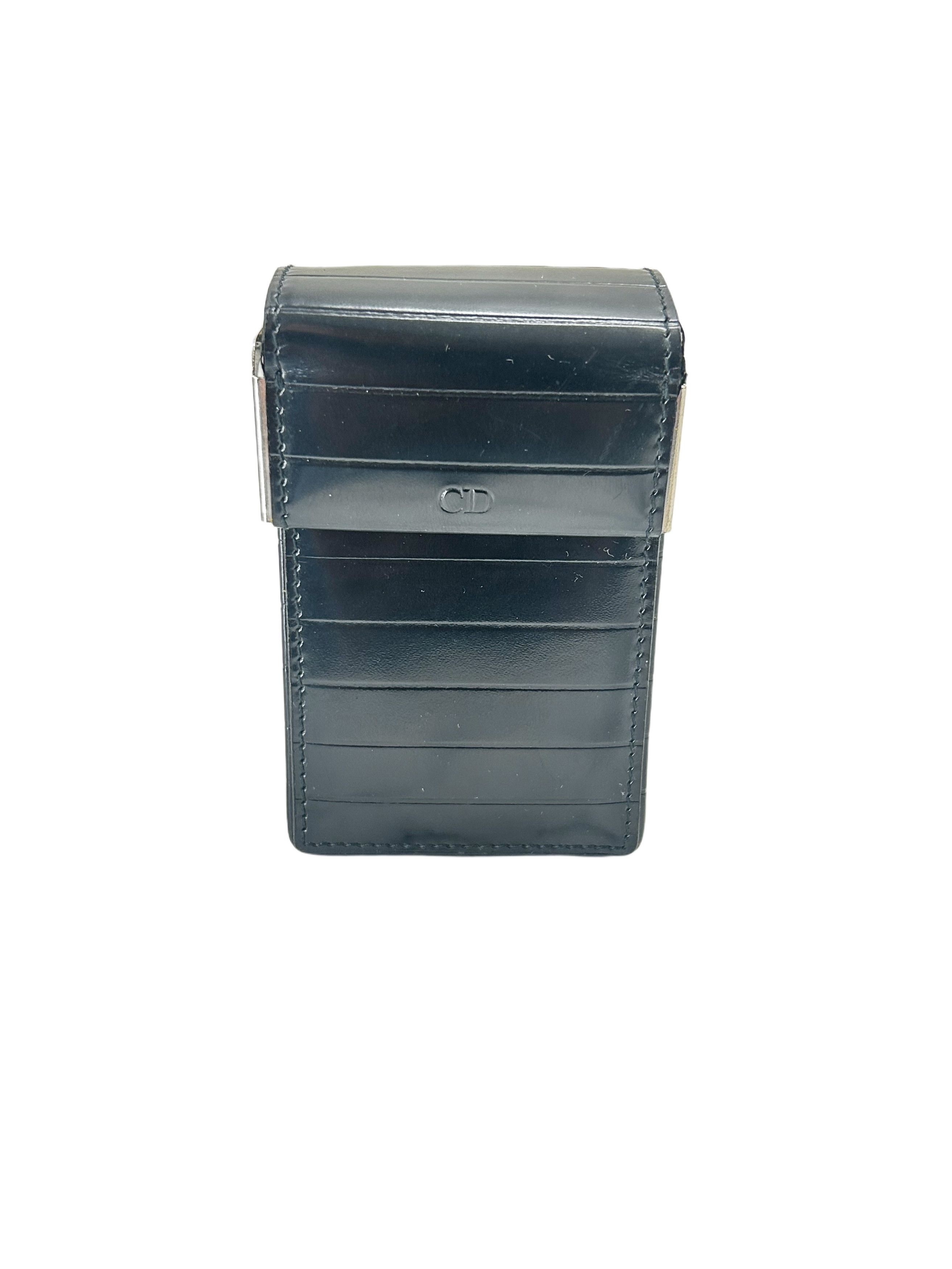 Dior Dior Homme Black Panelled Leather Cigarette Box | Grailed