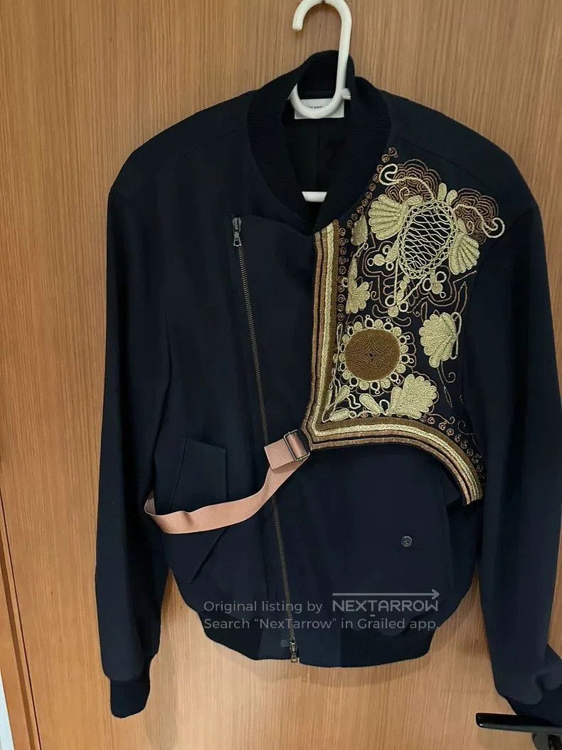 Dries Van Noten Dries Van Noten 15SS Navy Embroidered Harness