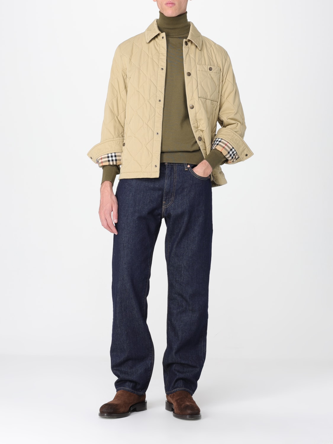 Burberry Coat men - Beige | 8110180 | GIGLIO.COM