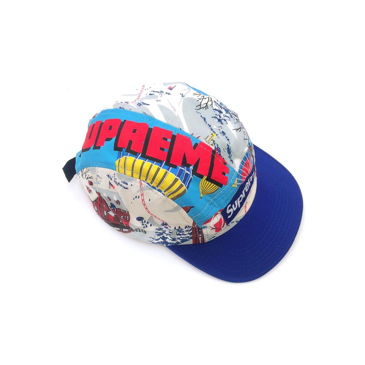 FW|2008 Supreme Balloon Lodge Camp Hat | Royal Blue | Depop