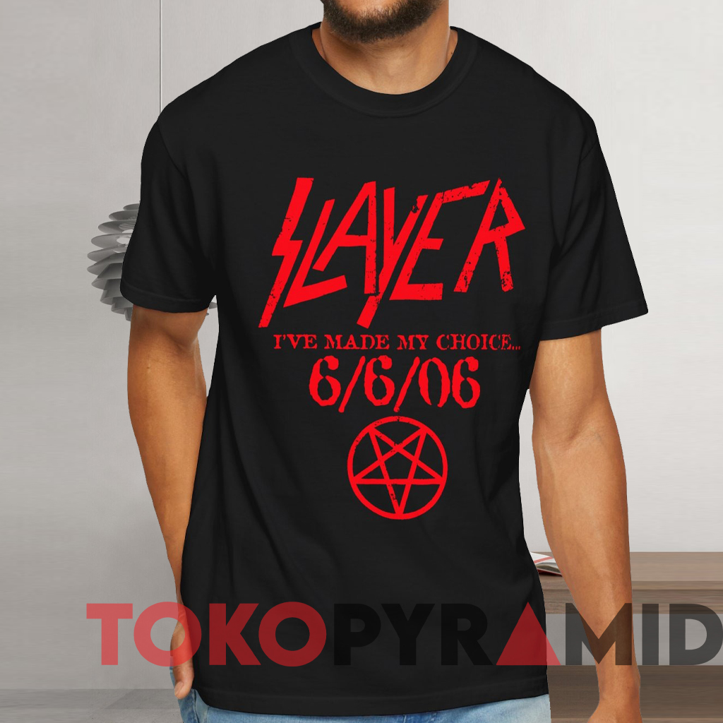 Slayer 666 I've Made My Choice T-shirt - TokoPyramid