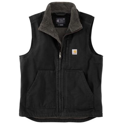 Carhartt Men's Duck Sherpa-Lined Mock Neck Vest at Tractor Supply Co