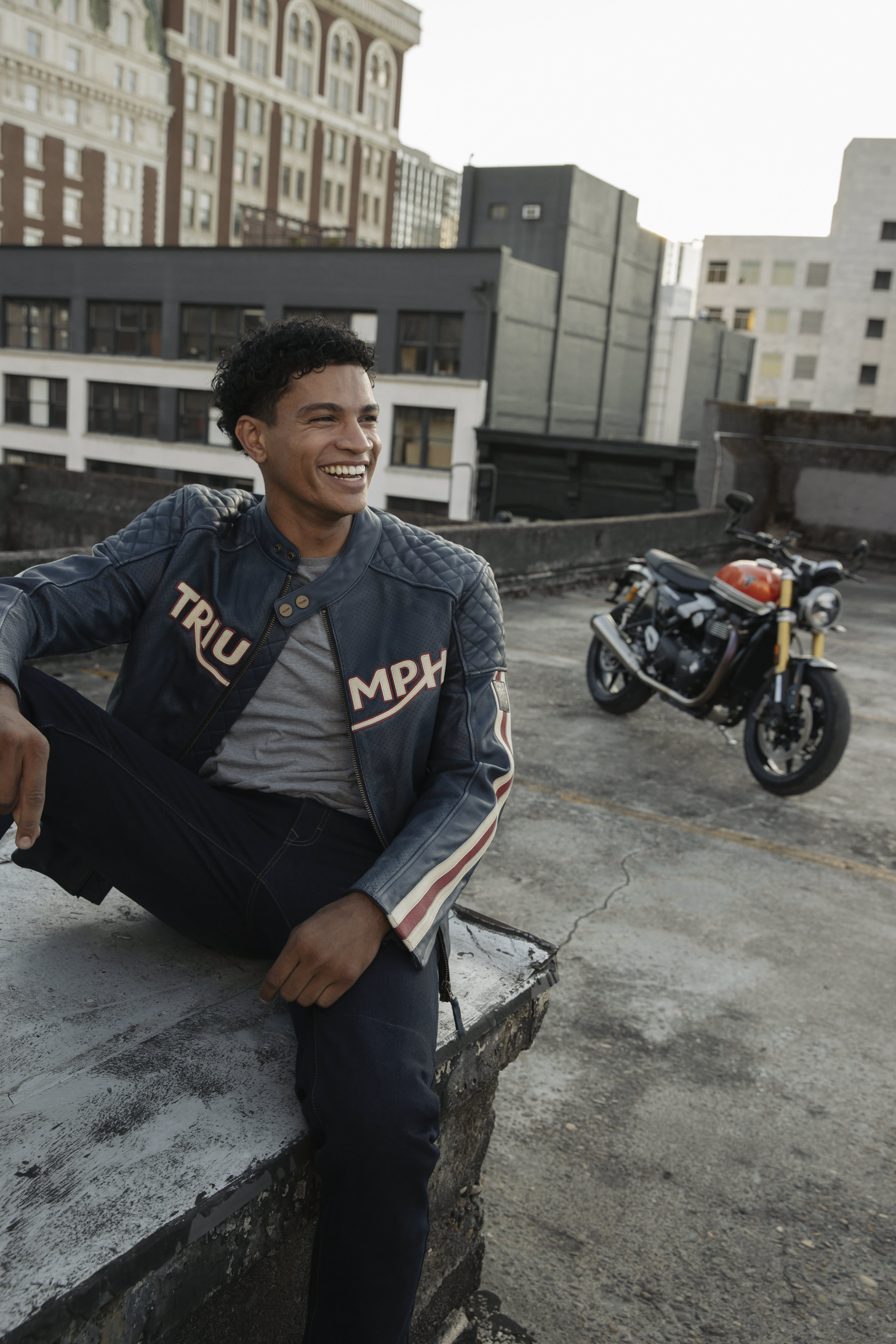 Men's Braddan Air Race Jacket in Black & Gold | Motorcycle Clothing