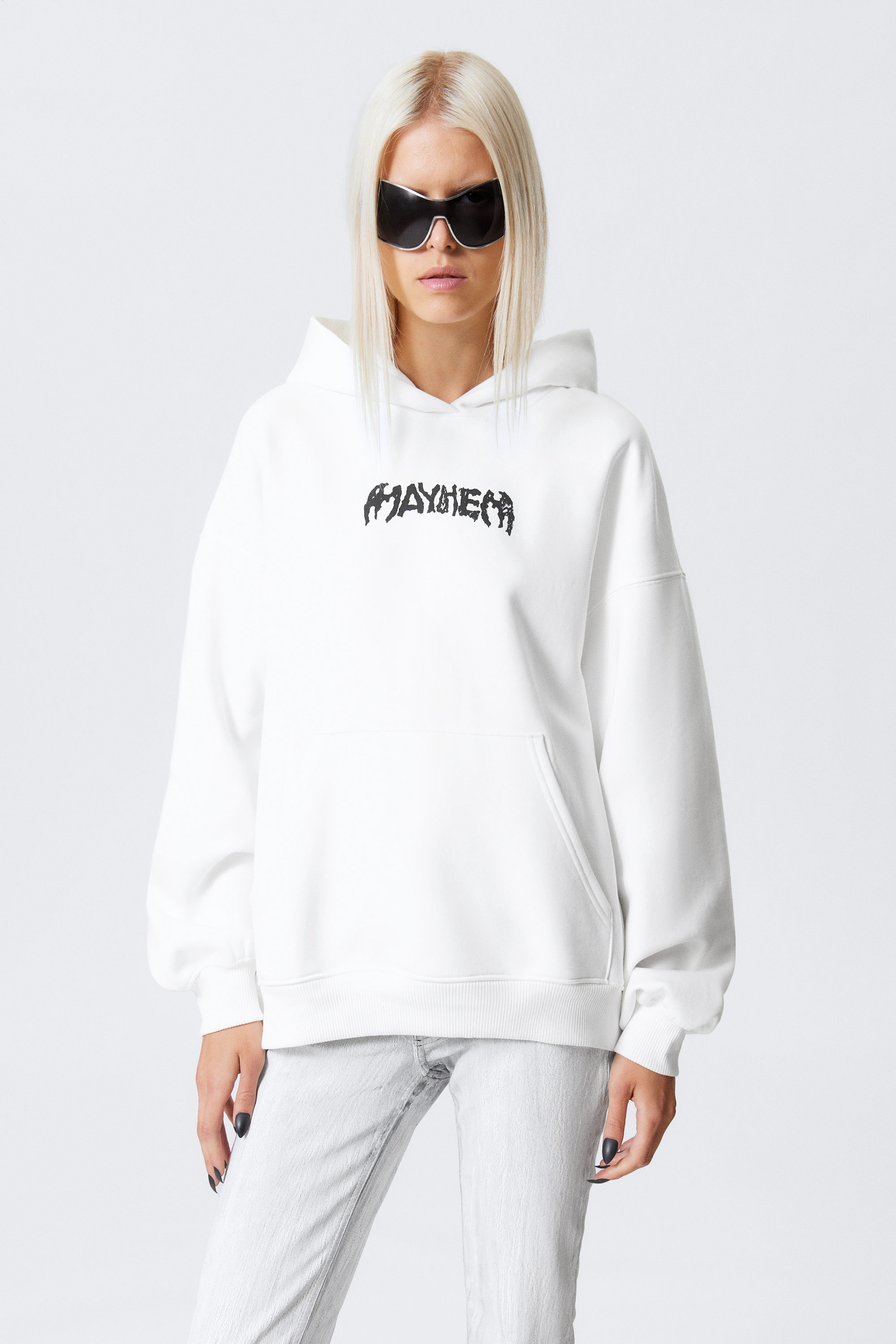 lady gaga hoodie - Off-white | Weekday WW
