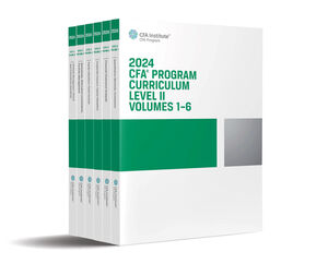 2024 CFA Program Curriculum Level II Box Set, Volumes 1 - 6 | Wiley